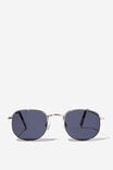 Maria Metal Sunglasses, SILVER/BLACK - alternate image 1