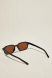 Ollie Square Sunglasses, BLACK/BROWN - alternate image 4