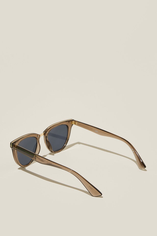 Sarah Round Sunglasses, CHARCOAL/GOLD