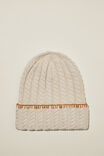 The Holiday Chunky Knit Beanie, ECRU CABLE - alternate image 1