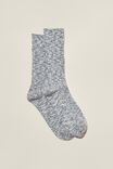 The Holiday Sock, CHOC/BLUE TWIST - alternate image 1