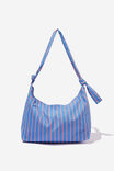 Alex Knotted Slouchy Tote, BLUE & RED STRIPE - alternate image 1