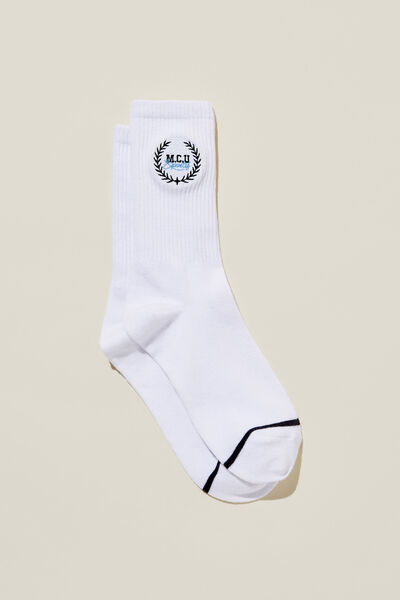 Club House Crew Sock, MCU SPORTIF/WHITE