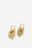 Select Colour: GOLD BALL STUD GLOW MESH