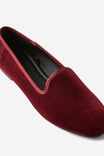 Sophie Slipper Cut Loafer, CHERRY VELVET - alternate image 4