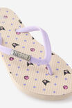 Kuromi Sanrio Charm Flip Flop, LCN SAN KUROMI SKULL - example image 2