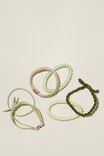 All Tied Up Hair Tie Pack, GREEN - alternate image 1