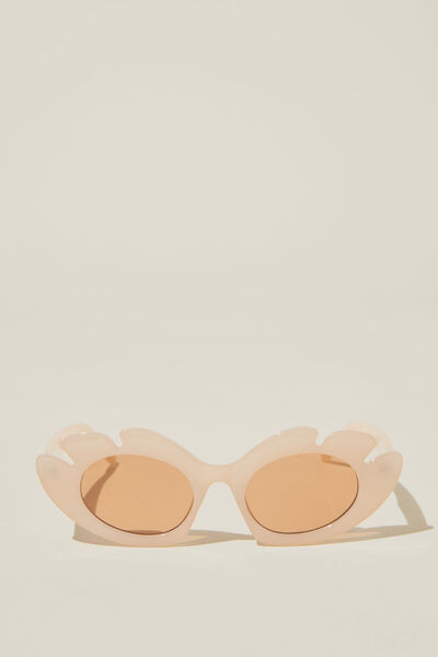 Isla Flower Sunglasses, MILKY APRICOT