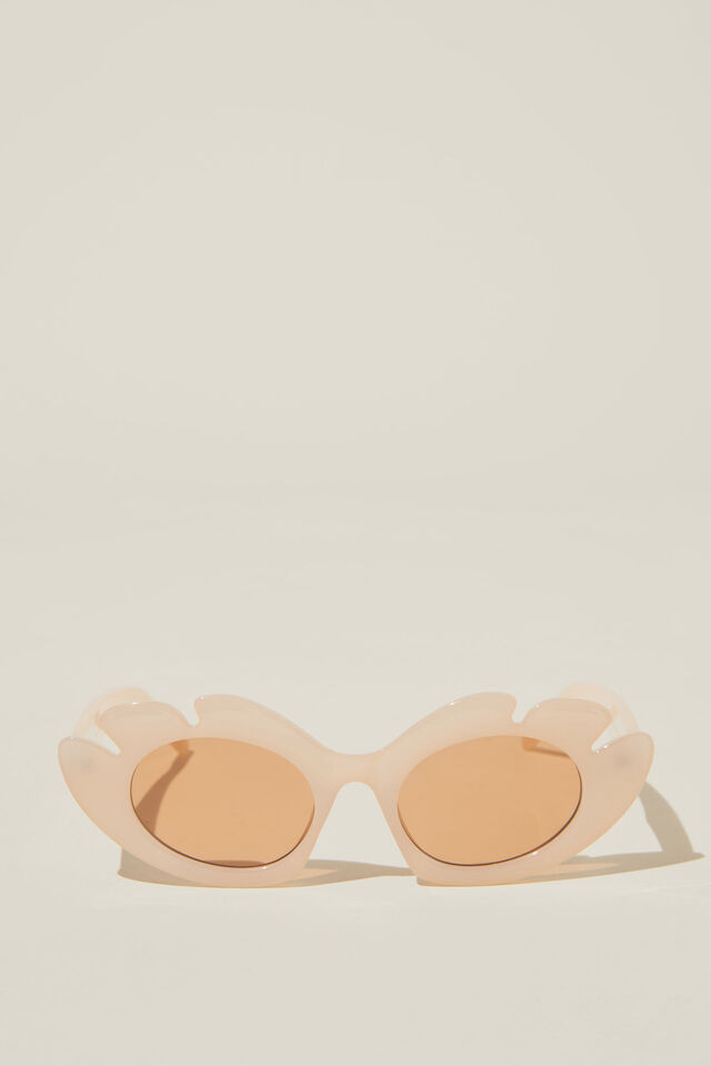 Isla Flower Sunglasses, MILKY APRICOT