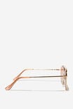 Elle Metal Aviator Sunglasses, GOLD/BURNT ORANGE - alternate image 4