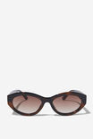 Eliza Subtle Cat Eye Sunglasses, TORT - alternate image 1