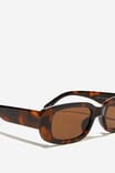 Abby Rectangle Sunglasses, DEEP TORT - alternate image 2