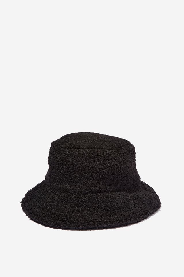 Bianca Bucket Hat, BLACK SHERPA