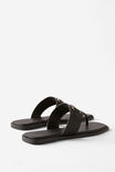 Amalfi Toe Post Slide, BLACK/SILVER - alternate image 3