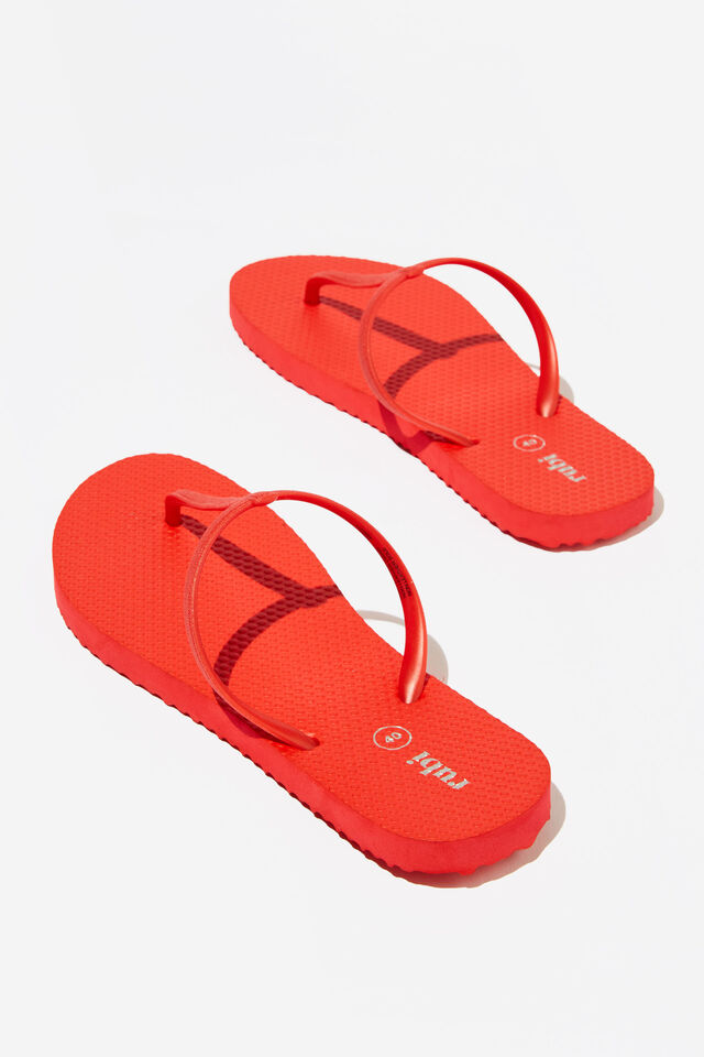 The T-Bar Flip Flop, RED