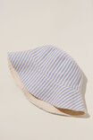 Reversible Bianca Bucket Hat, SAN SEBASTIAN/ECRU BLUE STRIPE - alternate image 2