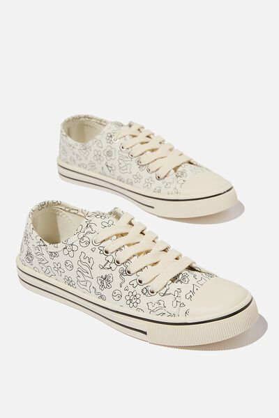 Harlow Lace Up Plimsoll, DIY OUTLINE