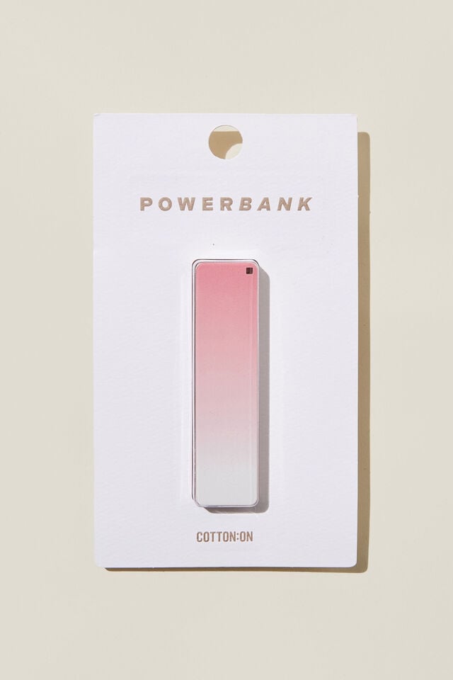 Charge On The Go Power Bank, PINK OMBRE