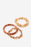 Multipack Bracelet, SANDY BROWN MULTI BEADS - example image 1