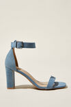 Matilda Ankle Strap Block Heel, WASHED BLUE DENIM - alternate image 2