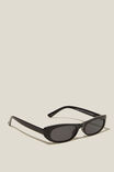 Margot Slimline Cateye Sunglasses, BLACK - alternate image 2