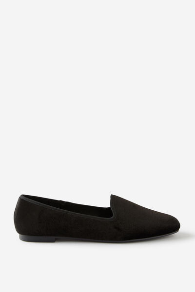 Sophie Slipper Cut Loafer, BLACK VELVET