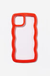 Phone Case Iphone 14, WAVES FOR DAYS RED - alternate image 1