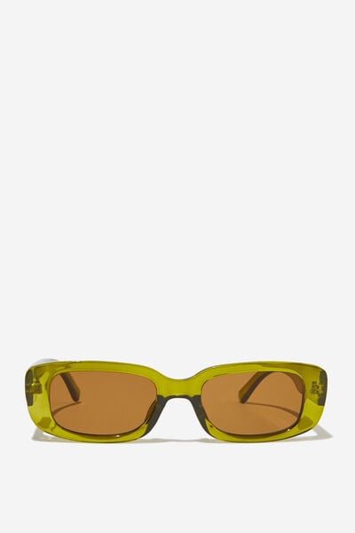 Óculos de Sol - Abby Rectangle Sunglasses, SWEET GREEN