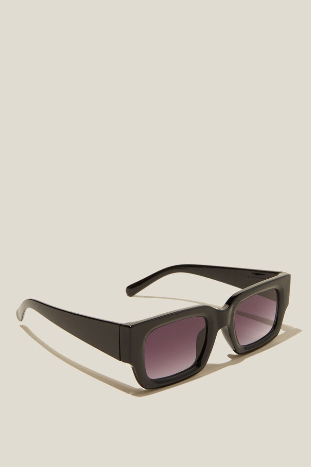 Blaire Wayfarer Sunglasses, BLACK