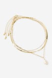 Select Colour: GOLD FRESHWATER PEARL MULTI CHAINS