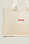 The Personalised Stand By Tote, NATURAL - alternate image 6