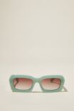 Miles Square Sunglasses, CAMEO GREEN - alternate image 1