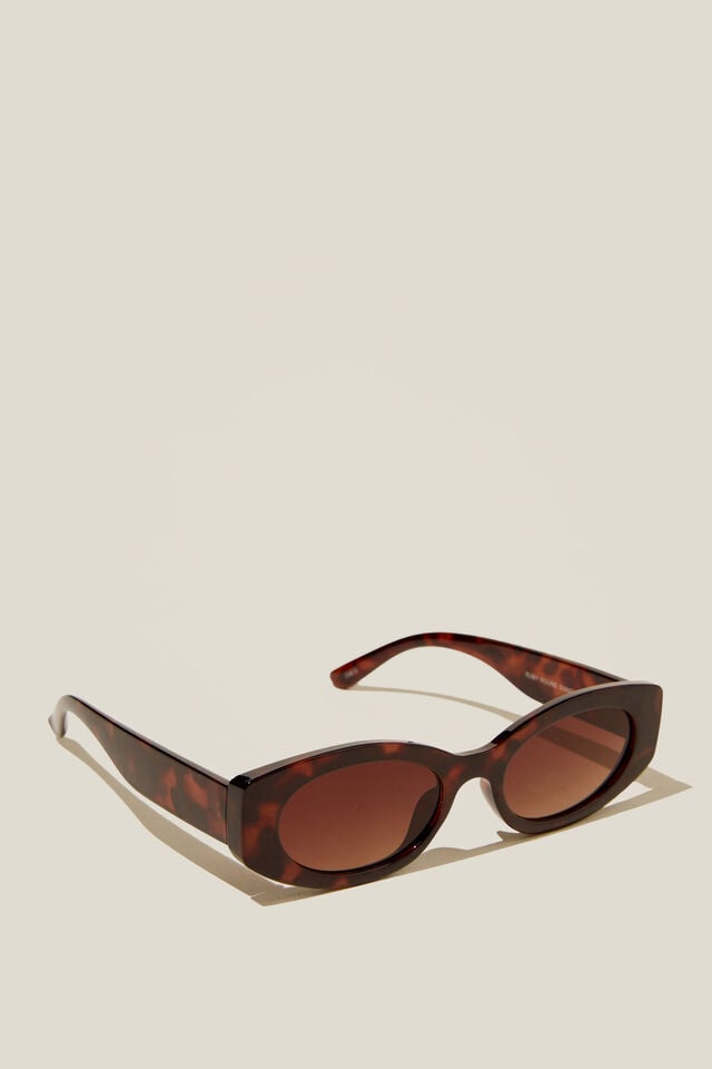 Ruby Round Sunglasses, TORT