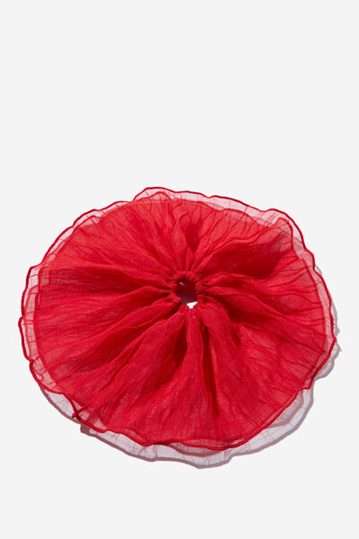 Stella Scrunchie, RED TEXTURE