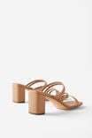 Eden Strappy Block Heel Mule, CAMEL SMOOTH - alternate image 3