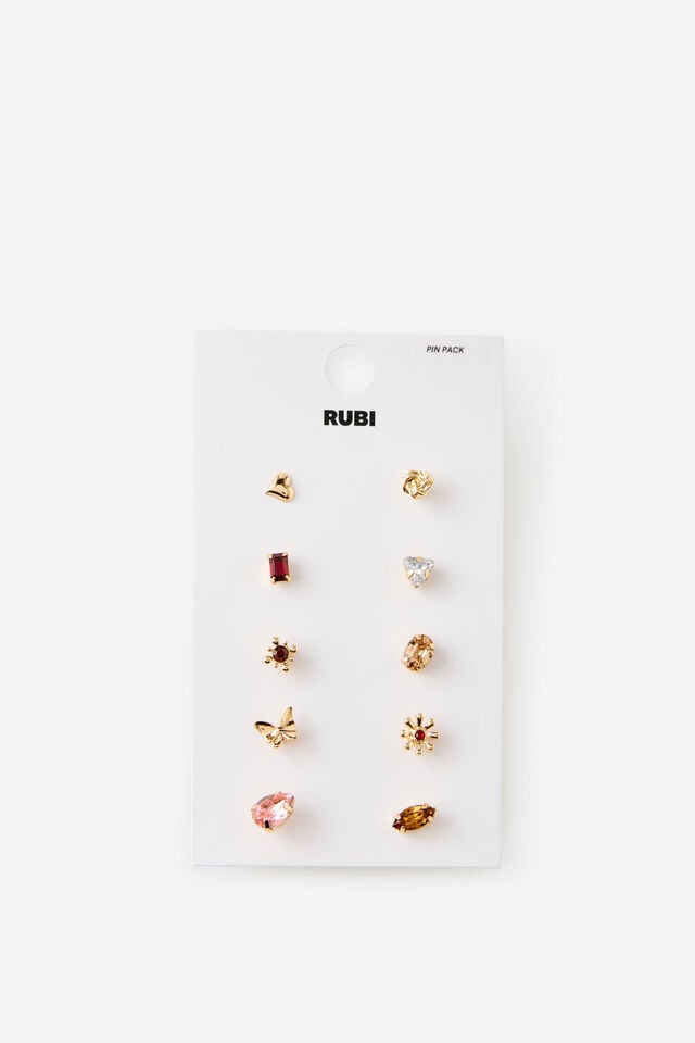 Pin Pack, GOLD HEIRLOOM STONE 10 PK