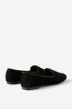 Sophie Slipper Cut Loafer, BLACK VELVET - alternate image 3