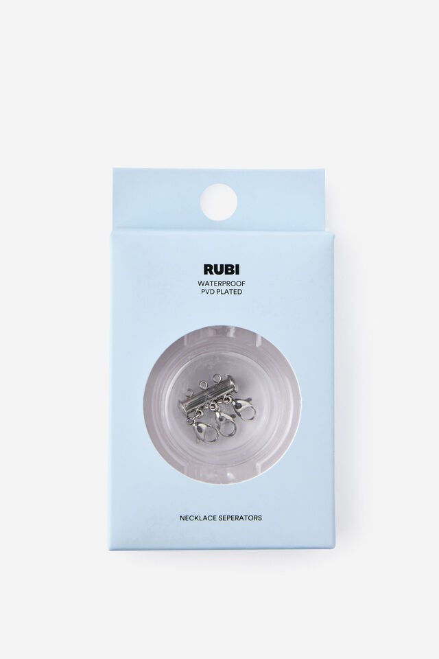 Waterproof Necklace Seperator, SILVER