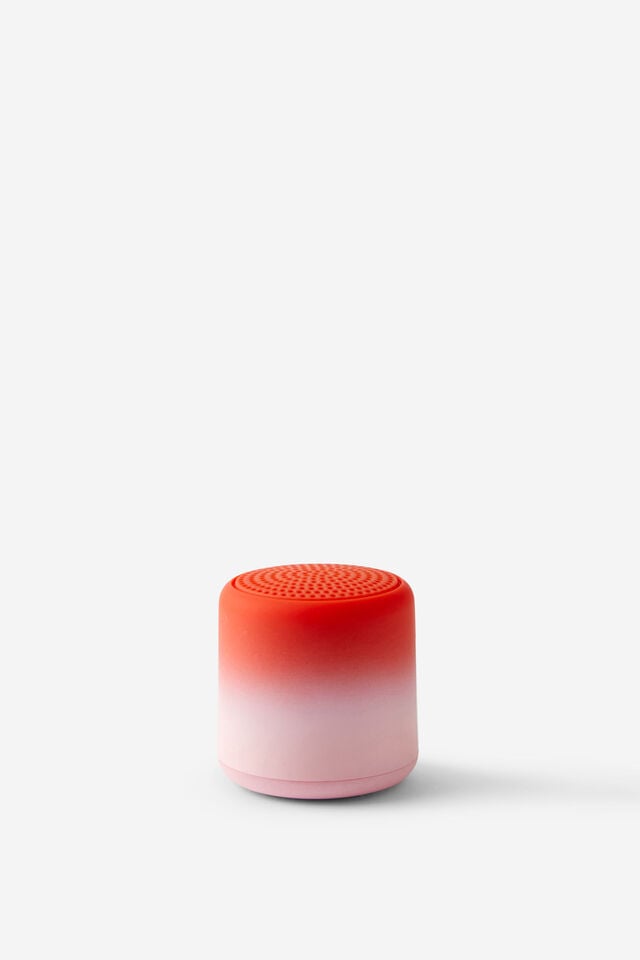 Mini Wireless Speaker, PINK/RED