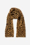 Fluffy Yarn  Scarf, LEOPARD - alternate image 1