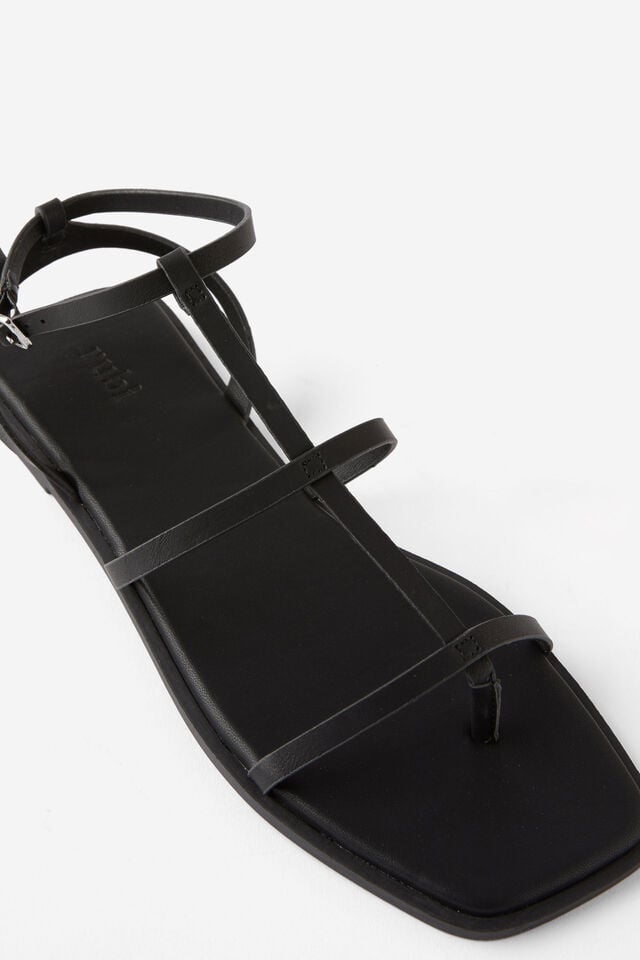 Cannes Toe Post Sandal, BLACK