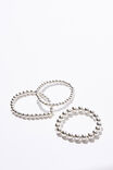 Multipack Bracelet, SILVER PLATED 3PK BALLS - alternate image 1