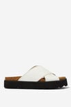 Rex Flatform Crossover Slide, WHITE TUMBLED - alternate image 1