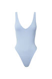 Luxe V Neck Bodysuit, DELICATE BLUE - alternate image 6