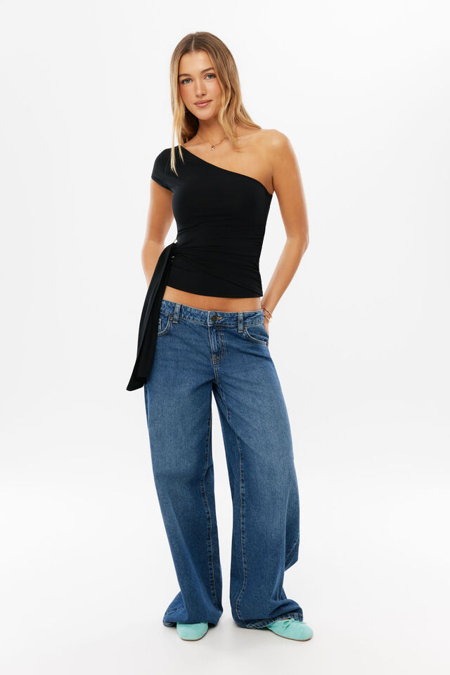 Lyra Asym Top, BLACK
