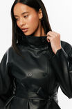Valentina Trench Jacket, BLACK - example image 2
