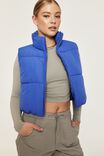 Cher Puffer Vest, SAPPHIRE BLUE