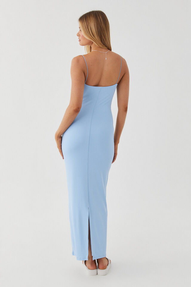 Luxe Sleeveless Maxi Dress, RUMOUR BLUE