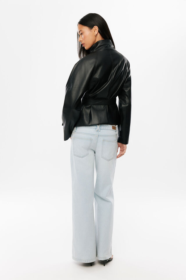 Valentina Trench Jacket, BLACK
