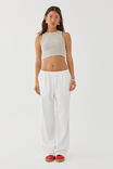 Relaxed Wide Leg Track Pant, CLOUD WHITE - alternate image 5